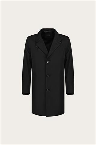 Czarny płaszcz męski 20223 - 655201
