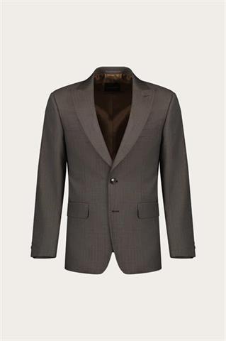 Brązowy garnitur męski z wełną 35531 - 655351