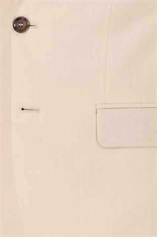 Beżowa marynarka męska z lnem 49510 - 655431