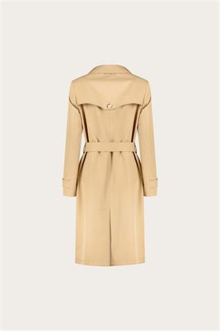 Kamelowy płaszcz damski 87550 - 655541