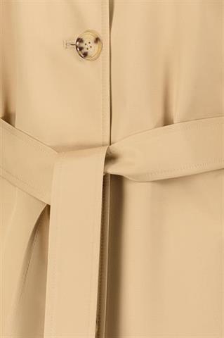 Kamelowy płaszcz damski 87550 - 655551