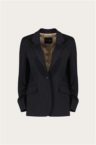 Granatowo-beżowa marynarka damska 87652 - 656181