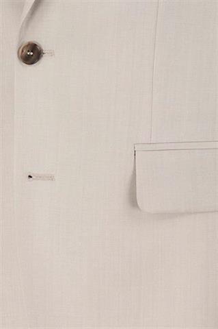 Beżowy garnitur męski z wełną 35492 - 656251