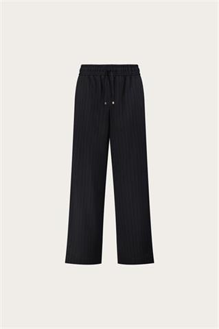 Granatowo-beżowe spodnie damskie 87653 - 656591