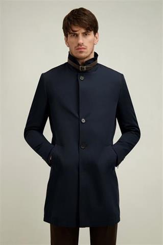 Granatowy płaszcz męski 13119 - 657061