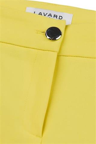 Eleganckie spodnie damskie w kanarkowym odcieniu 84618 - 65711
