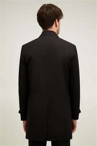 Czarny płaszcz męski 20044 - 657161