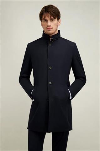 Granatowy płaszcz męski 20045 - 657191