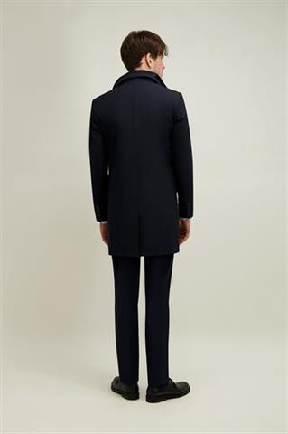 Granatowy płaszcz męski 20045 - 657201