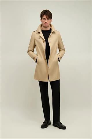 Kamelowy płaszcz męski 24592 - 657431