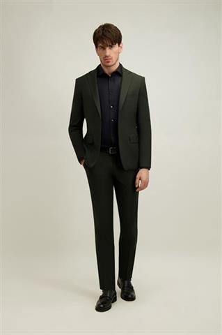 Zielony garnitur męski 35505 - 657651