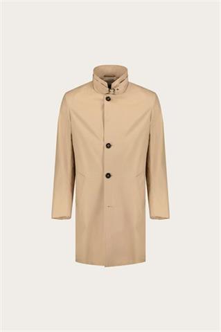 Kamelowy płaszcz męski z bawełną 20217 - 657761