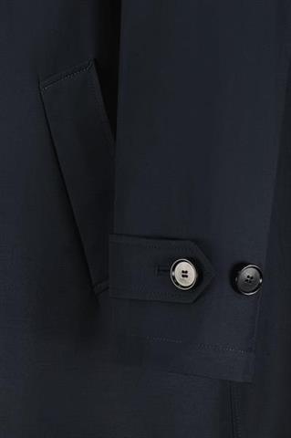 Granatowy płaszcz męski z bawełną 20222 - 657881