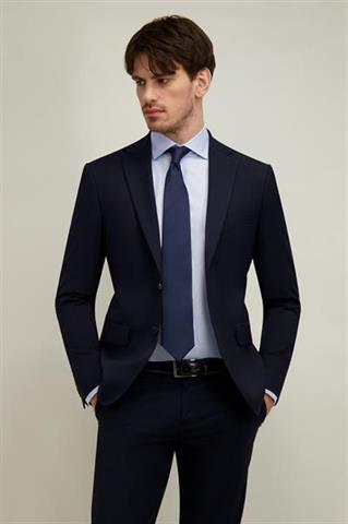Granatowy garnitur męski 35510 - 657901