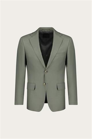Zielony garnitur męski z wełną 35527 - 658001