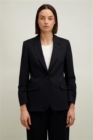 Granatowo-beżowa marynarka damska 87652 - 659001