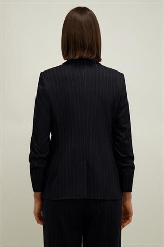 Granatowo-beżowa marynarka damska 87652 - 659031