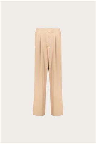 Beżowe szerokie spodnie damskie 57798 - 659791