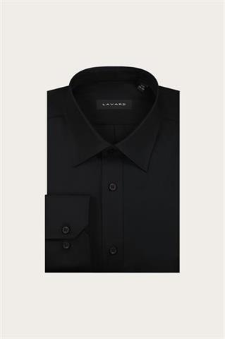 Czarna bawełniana koszula męska 93649 - 659821