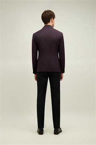 Burgundowa wełniana marynarka męska 46525 - 660851