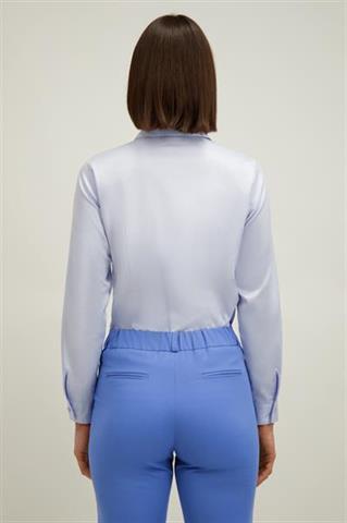 Niebieska bawełniana koszula damska 87382 - 661001