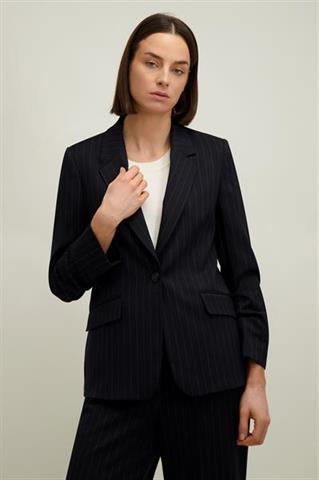 Granatowo-beżowa marynarka damska 87652 - 661301