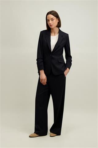 Granatowo-beżowa marynarka damska 87652 - 661311