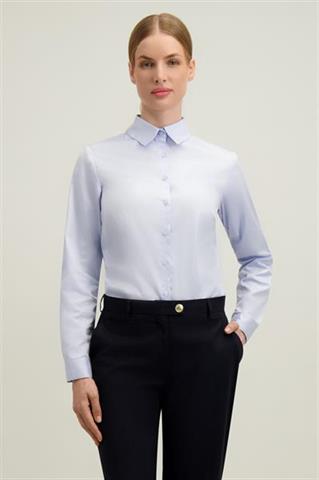 Niebieska bawełniana koszula damska 87382 - 662761