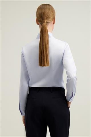 Niebieska bawełniana koszula damska 87382 - 662781