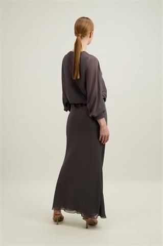 Szara kimonowa sukienka damska 57805 - 664051