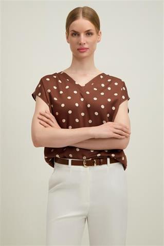 Brązowa bluzka damska 87609 - 664161