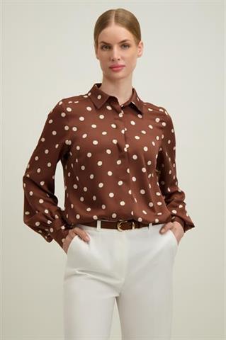 Brązowa bluzka damska 87610 - 664201