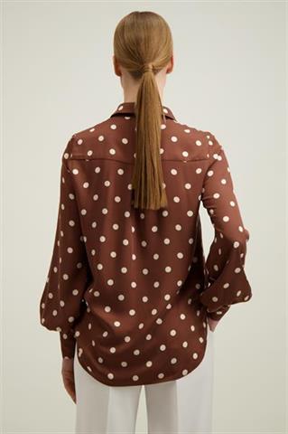 Brązowa bluzka damska 87610 - 664221