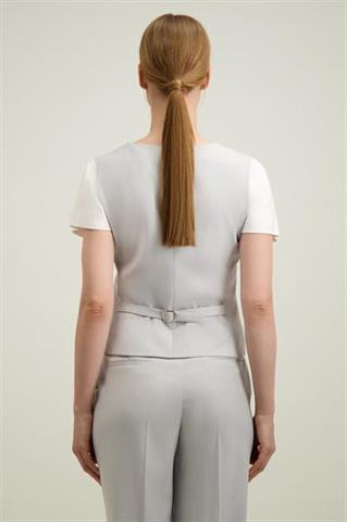 Jasnoszara kamizelka damska 87678 - 664761