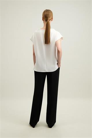 Czarne proste spodnie damskie 57797 - 665021