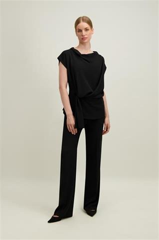 Czarne proste spodnie damskie 57797 - 665031