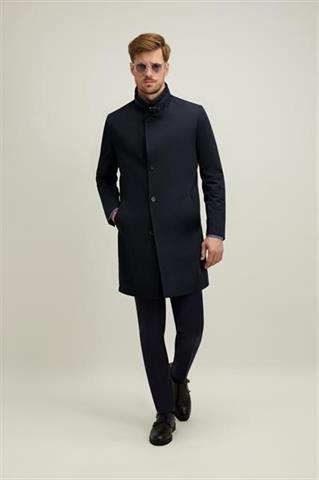 Granatowy płaszcz męski 20220 - 665421