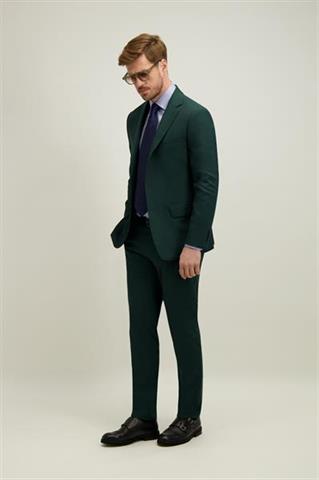 Zielony garnitur męski 35532 - 665791
