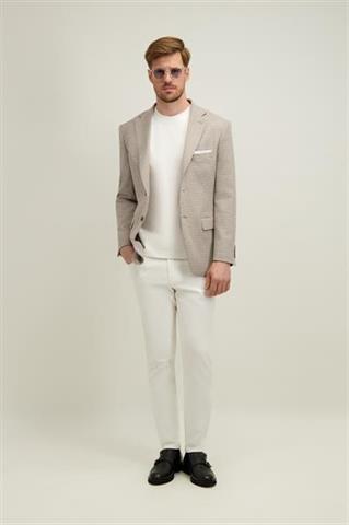 Beżowa marynarka męska 46537 - 666101