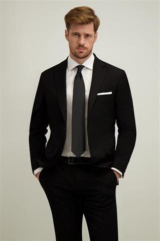 Czarna marynarka męska 46476 - 666181