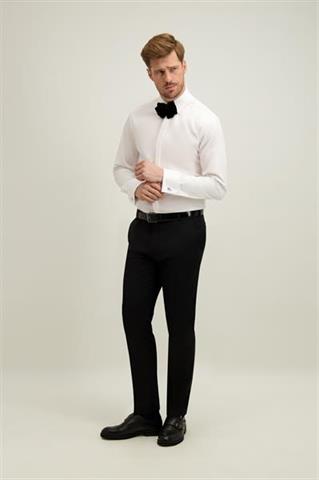 Biała bawełniana koszula męska 93650 - 666511