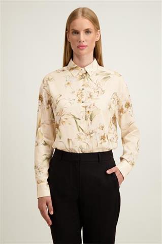 Beżowa bawełniana koszula damska 86619 - 667581