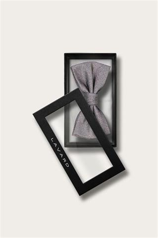 Srebrna brokatowa mucha męska 57404 - 667641