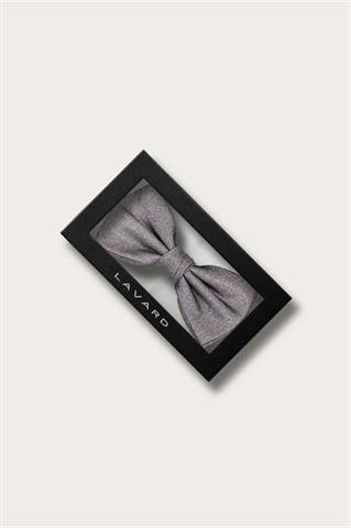 Srebrna brokatowa mucha męska 57404 - 667651