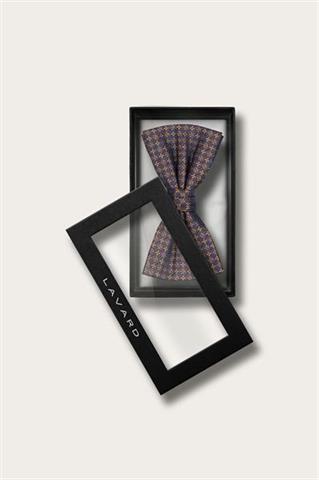 Granatowa mucha męska w mikrowzór 57557 - 668221