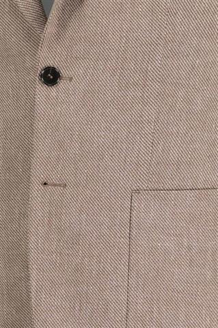 Brązowa marynarka męska z lnem 46528 - 669271