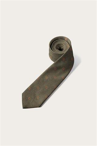 Zielony krawat w kwiaty 57634 - 669831