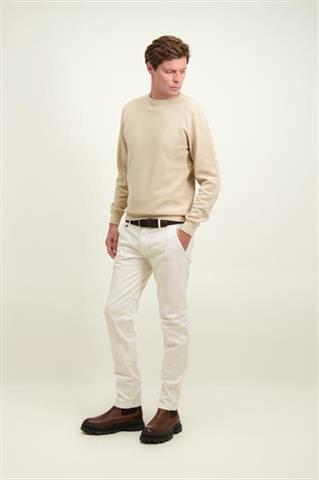 Ecru bawełniane spodnie męskie chinos 64998 - 675581