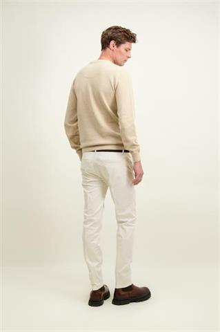 Ecru bawełniane spodnie męskie chinos 64998 - 675591