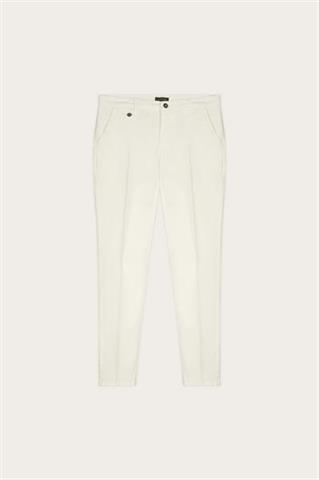 Ecru bawełniane spodnie męskie chinos 64998 - 676021